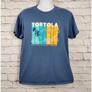 Tortola British Virgin Islands T Shirt Size Med-Large Norwegian Cruise Line FLAW